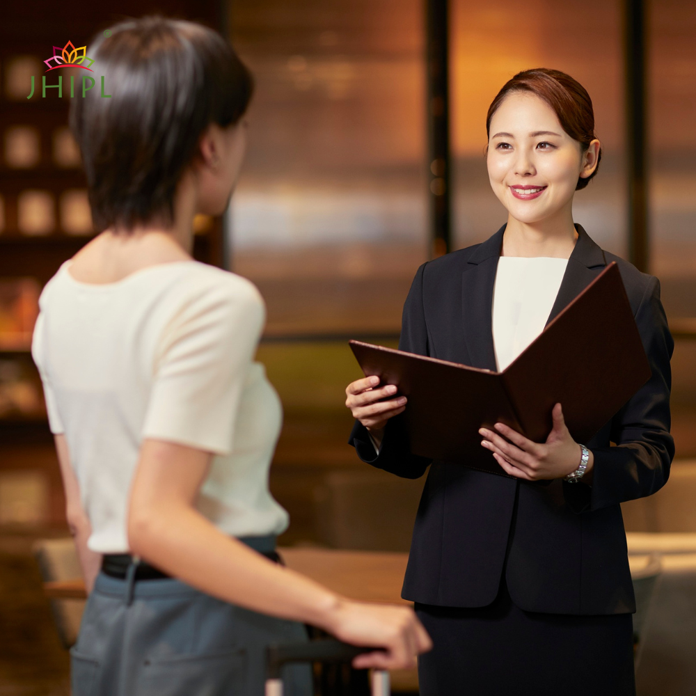 Reception team greeting